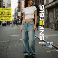 919 Jeans : Women's High Waisted Wide Leg Jeans Trendy Loose Fit Denim Pants