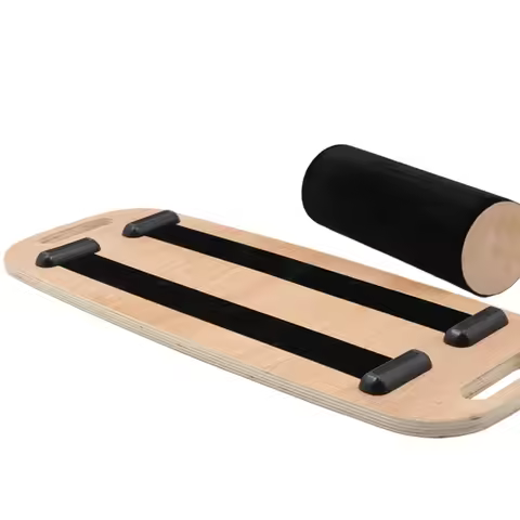 Stability Trainer Slant Board Wooden Balance Board Fitness Yoga Wobble Trainer