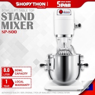 SPAR Table Top Mixer SP-800 - White (8.0L/180w) Taiwan 8 Liter Bowl-Lift Stand Mixers Heavy Duty Com