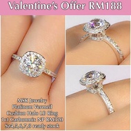 MSK JEWELLERY 1CT Cushion Cut Ring