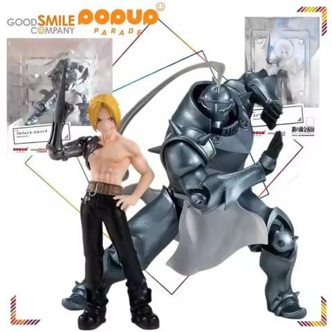 Good Smile POP UP PARADE Edward Elric Alphonse Elric Action Figures Fullmetal Alchemist Anime Hobby 