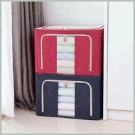 ∧ Storage Box 72L Oxford Steel Frame Storage Box Clothes storage box Storage Box