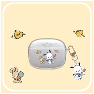 【Good Quality】Cartoon Soft Transparent Earphone Case Compatible For Bowers&Wilkins Pi8/Pi6 with Hook