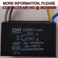 CEILING FAN CAPACITOR 2UF/2.5UF (4 WIRES) CBB61