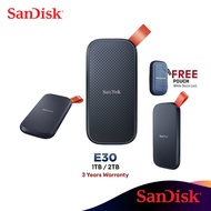 SanDisk Extreme SSD แบบพกพา480GB/1TB/2TB/4TB/6TB/8TB/10TB | USB 3.2 Gen 2 | E30 R:520MB/800เมกะไบต์/