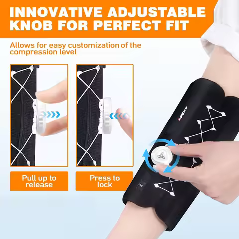 1PCS Adjustable Knob Elbow Night Splint Brace for Cubital Tunnel & Ulnar Nerve Pain, Prevent Bending