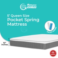 Mattress Genius NM Ice Sleep Cool Tech 10 inch Pocketed Spring +Fibre 3feet Single / 3.5feet Super S