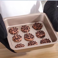 Square Baking Tray 8x8 Inches Available In 2 Colors Carbon Steel Material Bakery Equipment Thai Pack