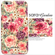 【Sara Garden】客製化 手機殼 蘋果 iPhone6 iphone6S i6 i6s 手繪 玫瑰 碎花 花叢 保護殼 硬殼