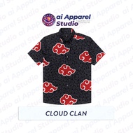 KEMEJA Premium Short Sleeve Adult Shirt - Ai Apparel Studio x HMSTR - Cloud Clan