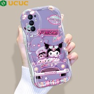 (Local Ready) UCUC Kasus hp Case Ponsel Untuk OPPO Reno 6 7 7Z 8 8Z 8T Pro 4G 5G Cartoon Pattern Cre