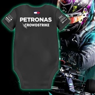ROMPER BAYI 2024 F1 ..Mercedes.. Racing Team Unisex Baby Rompers BAJU HITAM MOTORSPORT MURAH VIRAL B