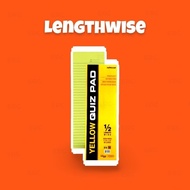 [1/2 Lengthwise] Advance Yellow Pad 80 Leaves Smooth Writing Surface, Quiz Bundle Set Paper Victory.