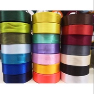 25yard (23meter) 1 inch satin ribbon riben satin roll riben kain 1 inci