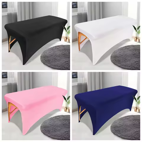 Beauty Salon Massage Bed Cover Spa Table Sheet 6FT/5FT/4FT Spandex Table Cover Fitted Stretch Tablec