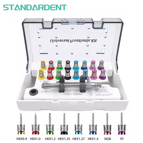 STANDARDENT Dental Universal Implant Torque Screwdrivers Wrench Dental Implant Restoration Tool Kit 