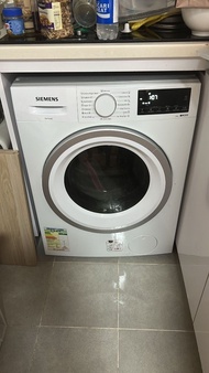 新淨Siemens 西門子洗衣機 大眼雞 washing machine 8kg 1200轉 高 850 x 闊 595 x 深 470 毫米 (mm) # WS12S468HK/02 深水埗取