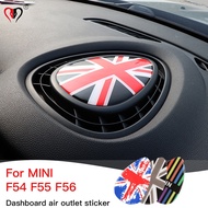 For BMW Mini Cooper F54 F55 F56 Car Central Air Outlet Modified Decorative Stickers Cover Car Interior Decoration Accessories