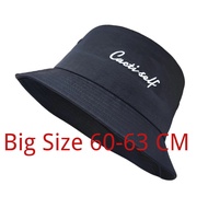 Bucket Hat Big Size 62-64 Cm Summer Visor Fisherman Cap Big Brim Sunscreen Hats