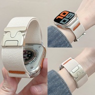 Suitable for apple S10 Nylon Elastic Strap apple watch9/8/7 Ultra Parachute Buckle Wristband
