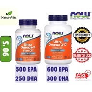 [Ready Stock] NOW Foods, ULTRA Omega 3D, 1000mg/1200mg, With 1000 IU Vitamin D3, 90's
