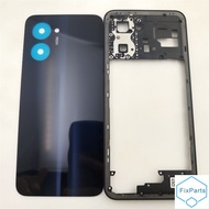 For OPPO Realme C33 RMX3624 Phone Housing Middle Frame+Battery Cover Panel Rear Door Housing Rear Do