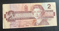 加拿大 1986 CAD貳元兩元紙幣