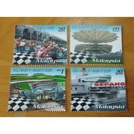 20sen 30sen 50sen RM1 4v Set 1999 Sepang F1 Malaysia Stamp Setem for postage,  untuk kirim surat poskad