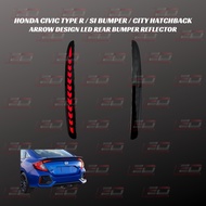 HONDA CIVIC TYPE R / SI BUMPER / CITY HATCHBACK LED REAR BUMPER REFLECTOR