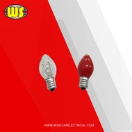 E12 CHILI BULB (CLEAR OR RED) | CHIRY BULB | E12 HOLDER | CONVENTIONAL | WARMWHITE OR RED