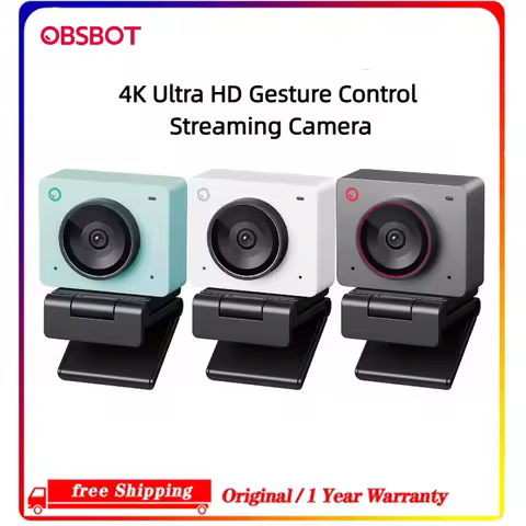OBSBOT Meet 2 Smart AI Webcam Custom Beauty Parameters Retouch Filters AI Framing Auto Composition U