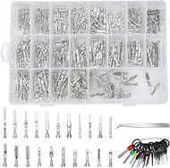 Linkstyle 420PCS Connector Pins Terminal Kit, 21 Types Automotive Car Electrical Wire Terminal 1/1.5