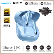 Soundcore Liberty 4 NC Blue Bluetooth Earphones LDAC 50 hour Playtime Fast Charging