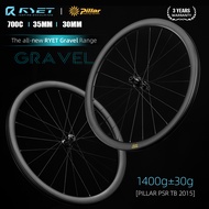 สินค้ามาใหม่!!2023 RYET GRAVEL คาร์บอนล้อเบรค Cyclocross Tubeless Ready 700C ล้อ Center-Lock หรือ 6 