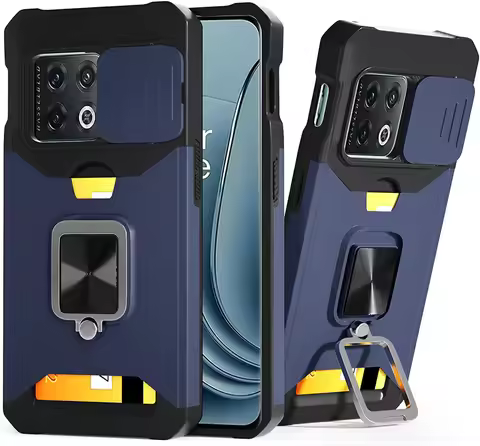For Oneplus 10 Pro Case Hard Silder Window Camera Protective Card Ring Cover For One Plus 10 Pro 10P