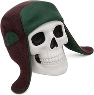 Geyoga 12 ft Giant Sized Skeleton Accessions Christmas Trapper Hat Outdoor Skeletons Costume for Hal