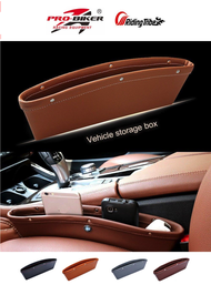[OFFICIAL STORE MALAYSIA] ProBiker 2 pcs Premium Genuine Original Leather Car Seat Gap Compartment C