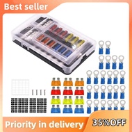 12V Fuse Block 12 Circuit Fuse Box Kit,with LED Indicator with Negative Marine Fuse Box for Dc12-24V