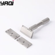 2026 YAQI Aileron GEM Blade Safety Razor - Traditional Shaving Razor with 3 Plates for Smooth Comfor