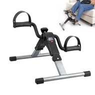 Folding Pedal Exerciser, Recovery Pedal Exercise Equipment for Seniors, with LCD Display for Arms an
