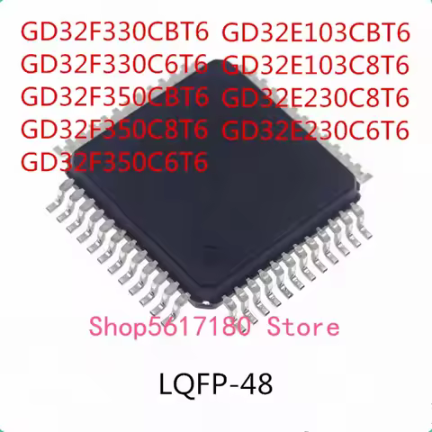 10PCS GD32F330CBT6 GD32F330C6T6 GD32F350CBT6 GD32F350C8T6 GD32F350C6T6 GD32E103CBT6 GD32E103C8T6 GD3