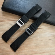 Time Strap Silicone Watch Strap Suitable for IWC IWC Portugal IW390503Waterproof Soft Bracelet 22mm Black Arc Mouth Novel All-Match