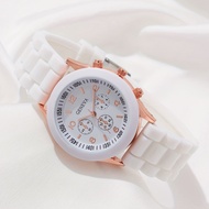 GENEVA Brand Women Watches 2023 New Fashion Ladies Quartz Wrist Watch Rubber Strap Simple Casual Watches for Women Reloj Mujer