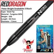 Red Dragon Dart Steel Tip Dart Peter Wright Snakebite 3 Steel Tip Dart 22G