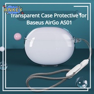 for Baseus AirGo AS01 Transparent Case Protective Cover Anti-fall Soft TPU Wireless Bluetooth Earbud