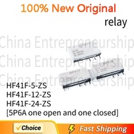 2 PCS relay 41F module block V HF41F HF41F-5-ZS HF41F-12-ZS HF41F-24-ZS [5P6A one open and one close