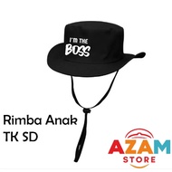 Kindergarten and Elementary School Jungle Hat Drill Material Various Colors i'm the boss