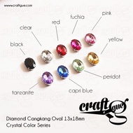 Diamond Oval Shell 13x18mm