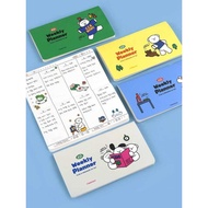 Korea Korea pfoot Cute Cartoon Horizontal Portable Ten Thousand-Year Weekly Plan Schedule Book Handb