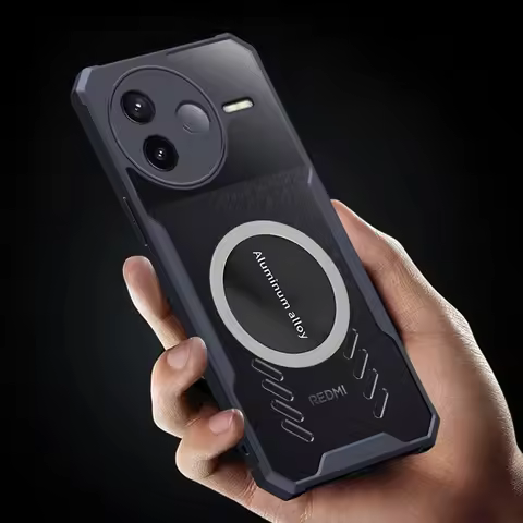 Heat Dissipation Transparent Case POCO F7 Ultra F6 F5 Pro F4 F3 GT POCOPhone F1 Magsafe Magnetic Car